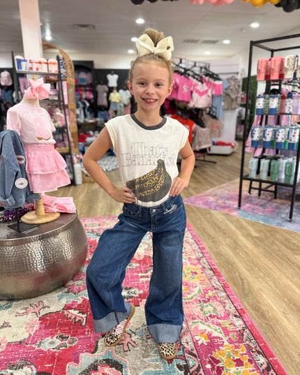 High Rise Wide Leg Cuffed Jeans