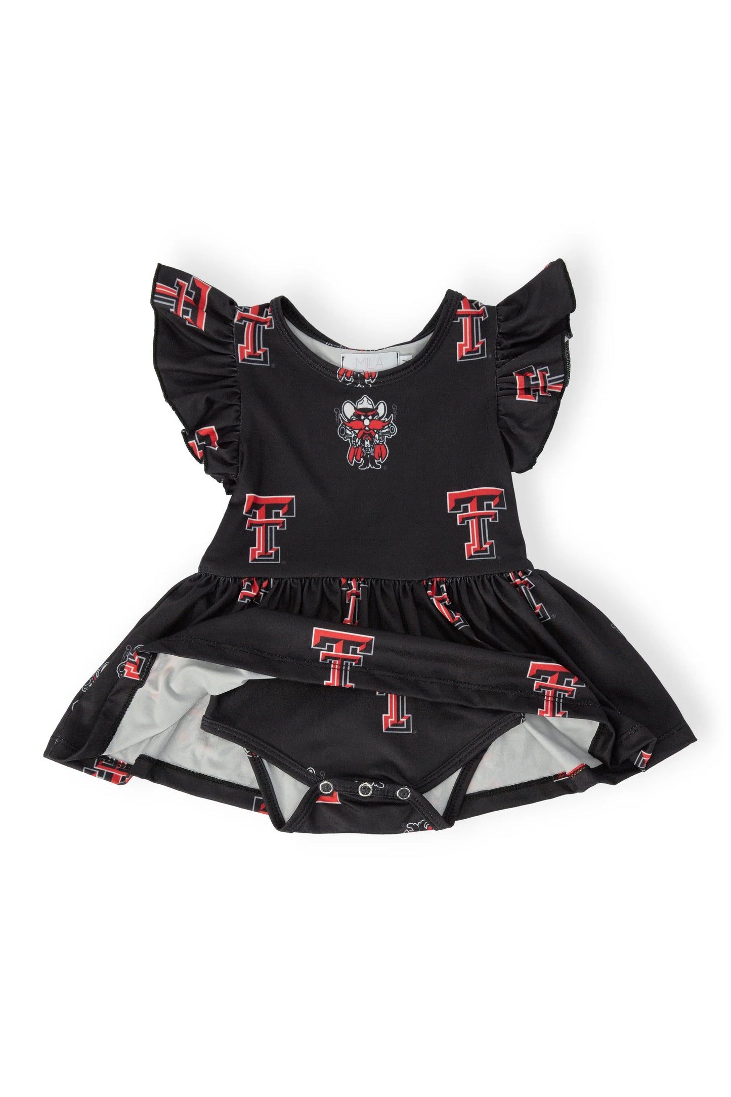 Texas Tech Raider Red Flutter Twirl Dress | Black
