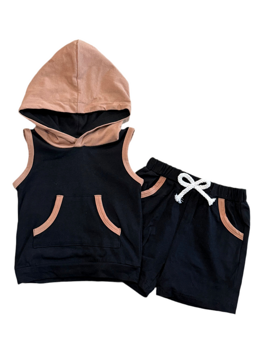 Lincoln Hooded Set | Black