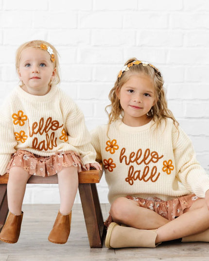 Hello Fall Knit Sweater