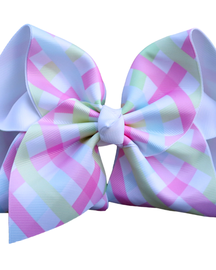 4” Pastel Sorbet Printed Double Layer Bow