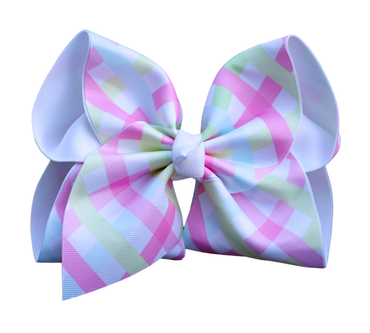 4” Pastel Sorbet Printed Double Layer Bow