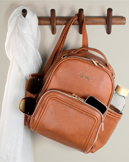 Mini Plus Diaper Bag Backpack | Cognac