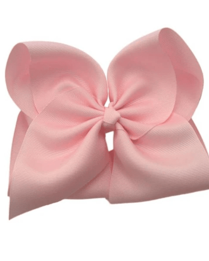 6” Solid Grosgrain Bow | Baby Pink