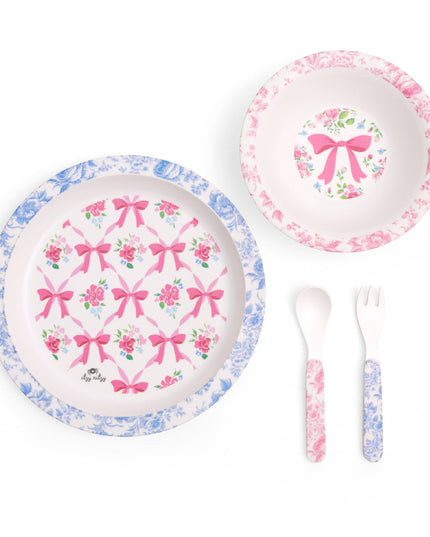 Itzy Bistro™ - 4 piece dining set: Ribbons & Roses