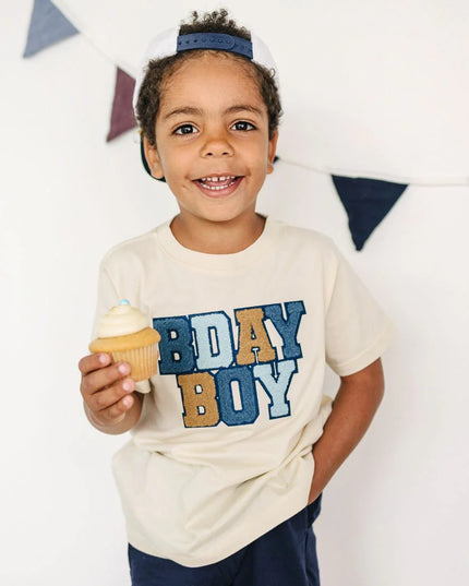 Birthday Boy Patch Short Sleeve T-Shirt