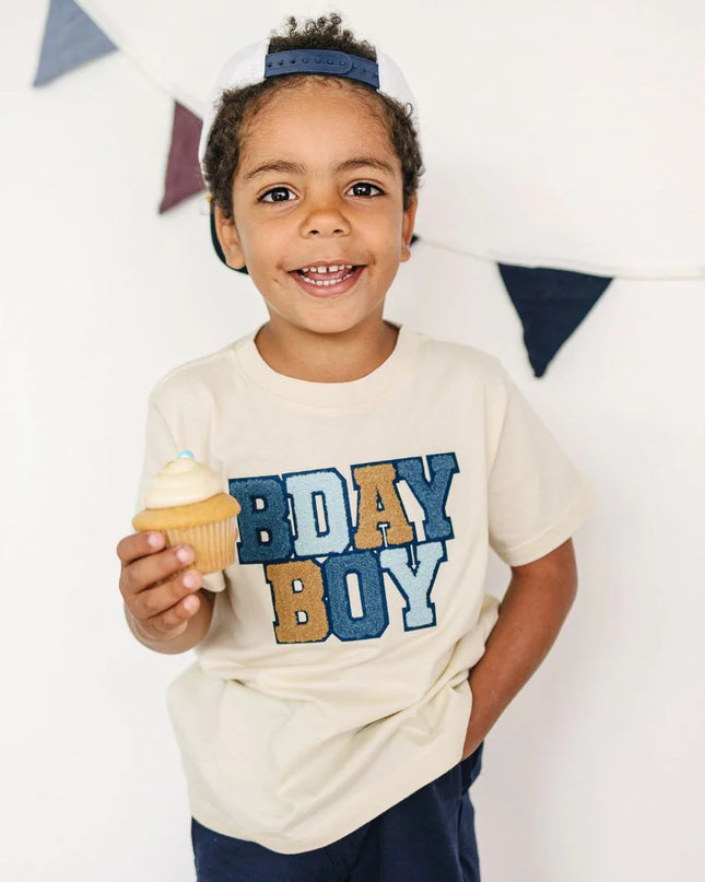 Birthday Boy Patch Short Sleeve T-Shirt