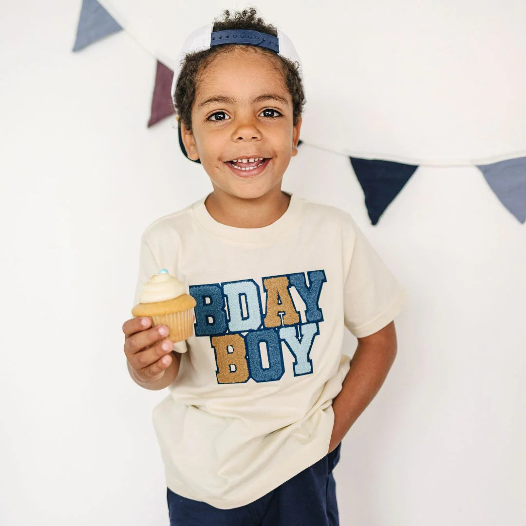 Birthday Boy Patch Short Sleeve T-Shirt