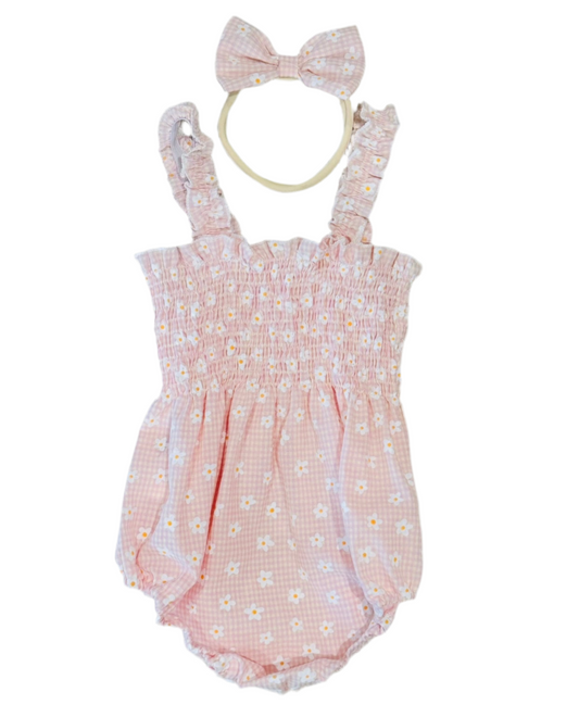 Floral Scrunch Romper