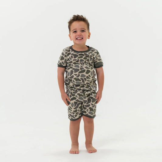 Youth Sleep Short Set | Classic Deer Camo