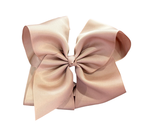 6" Solid Grosgrain Bow | Oatmeal