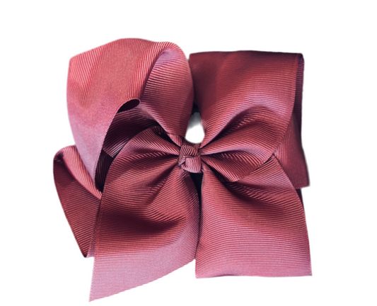 6" Solid Grosgrain Bow | Maroon