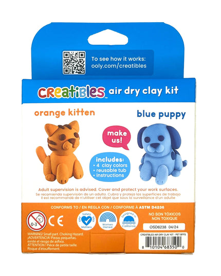 Creatibles D.I.Y. Air-Dry Clay Kit: Pets