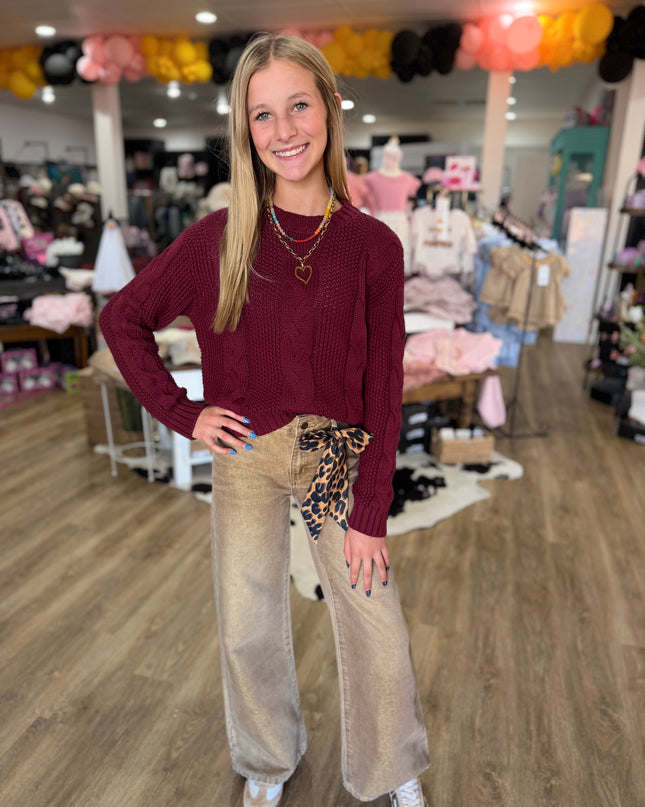 Wide Leg Jeans | Lurex Khaki