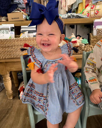 Lily Top & Bloomer Set | Denim