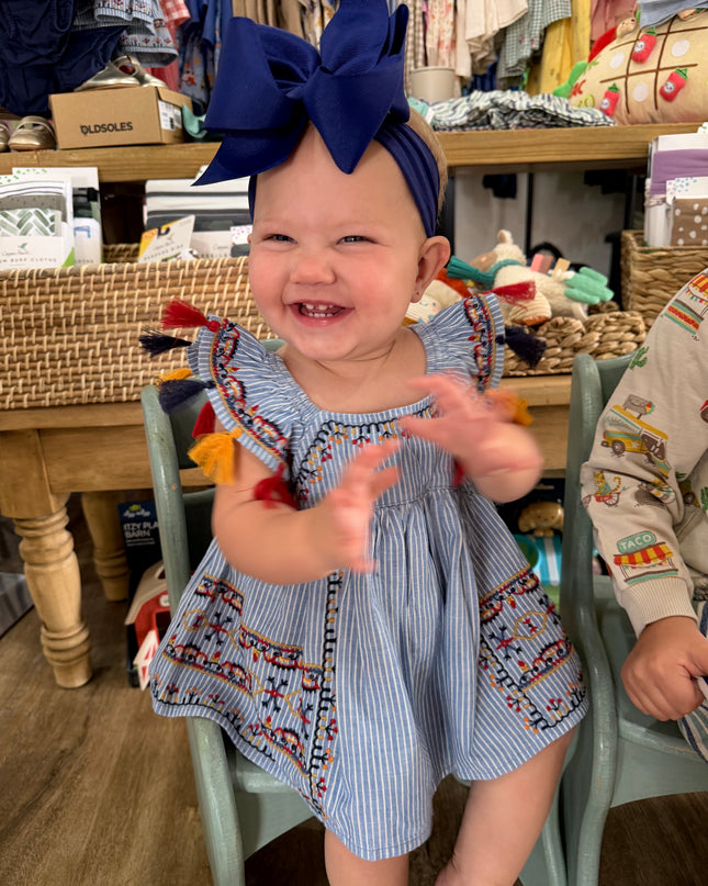 Lily Top & Bloomer Set | Denim