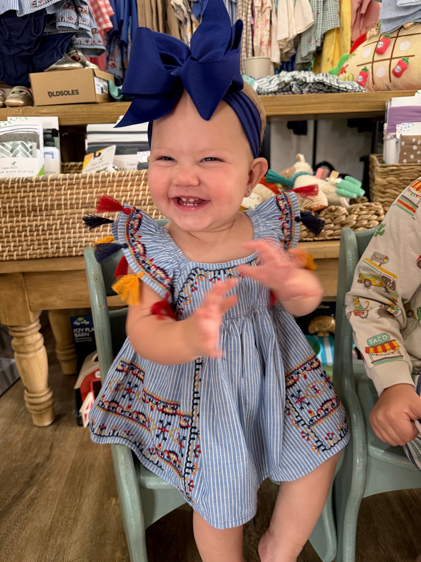Lily Top & Bloomer Set | Denim