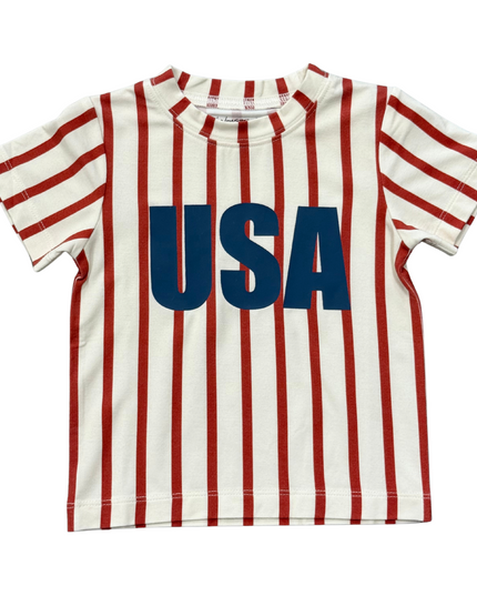 USA Striped Short Sleeve Tee