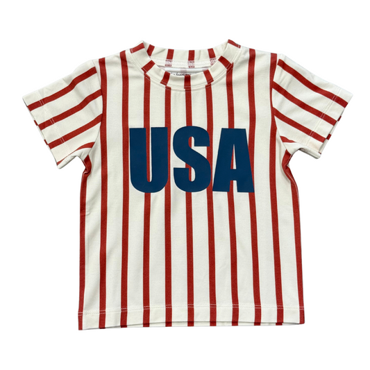 USA Striped Short Sleeve Tee