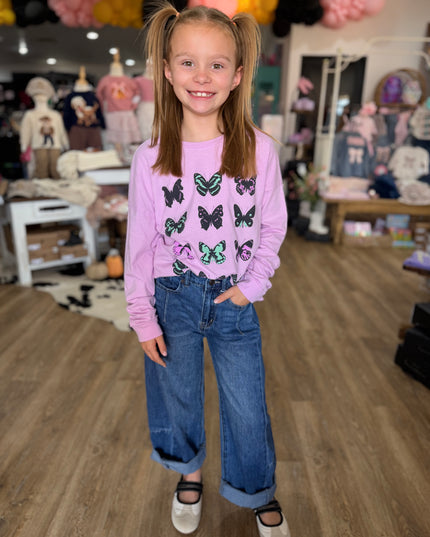 Mariposa LS Tee | Violet