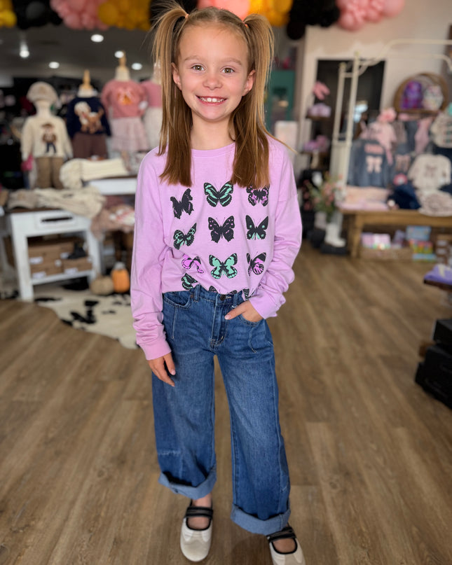 Mariposa LS Tee | Violet