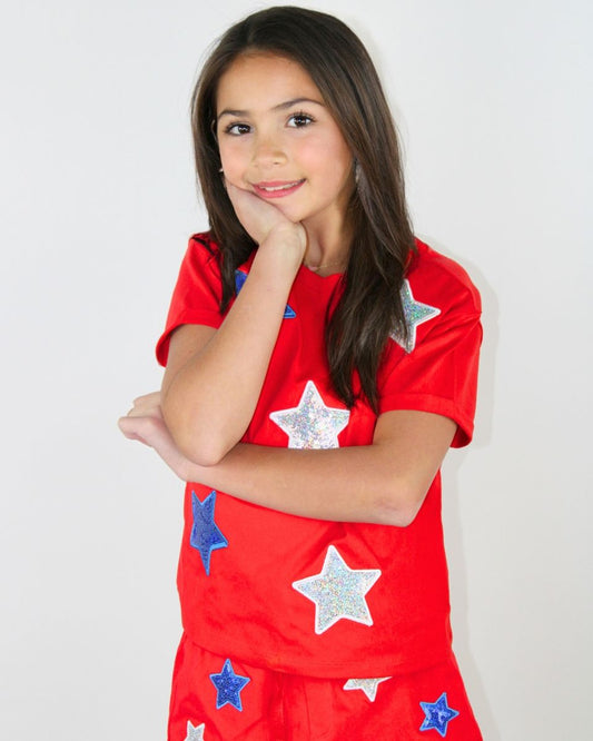 Americana Sequin Embroidered Set