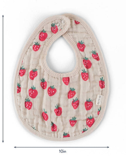 Itzy Bibs™: Strawberries + Cream