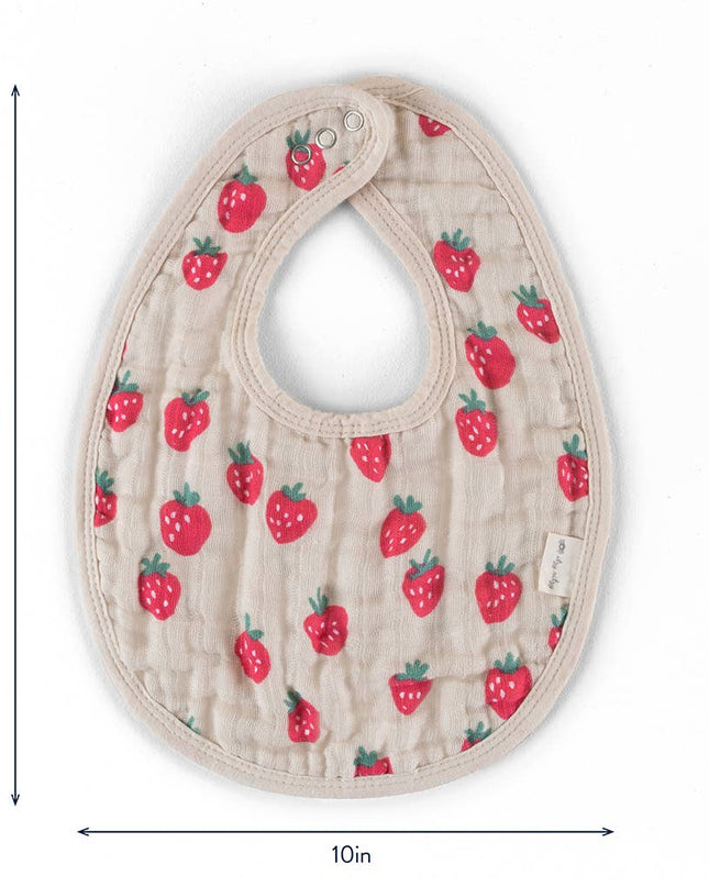 Itzy Bibs™: Strawberries + Cream