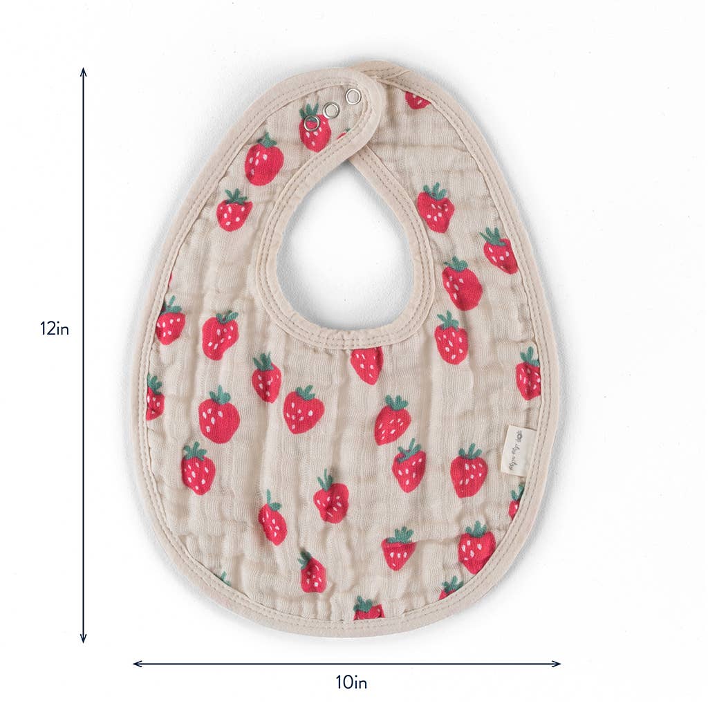Itzy Bibs™: Strawberries + Cream