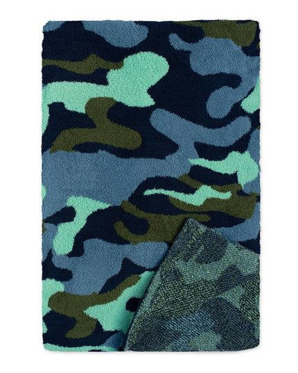 Throw Blanket - Camouflage - Blue & Green