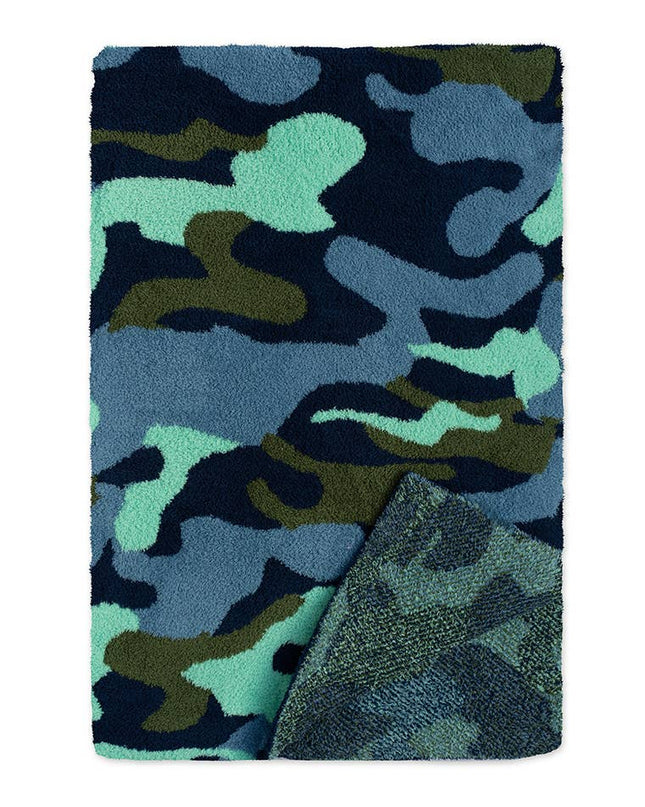 Throw Blanket - Camouflage - Blue & Green
