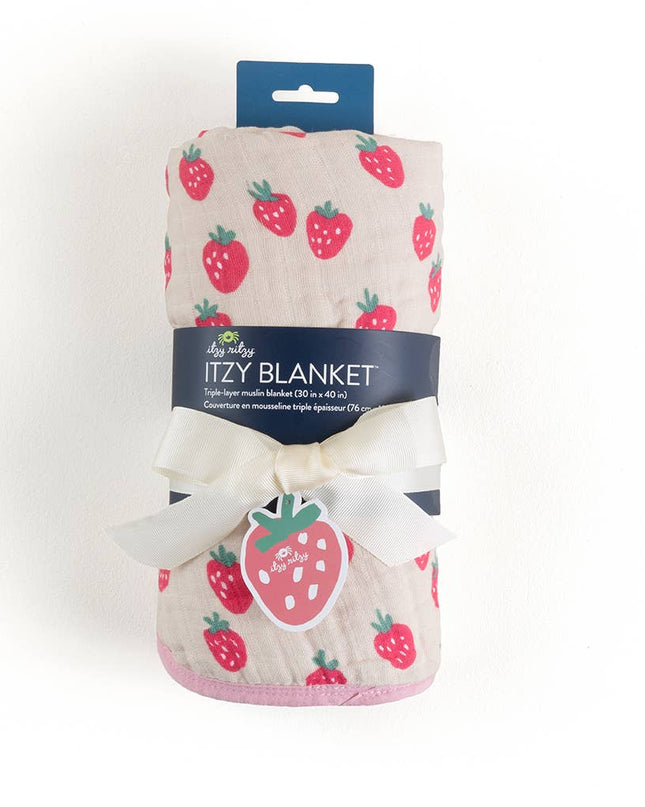 Itzy Blanket™: Strawberries + Cream