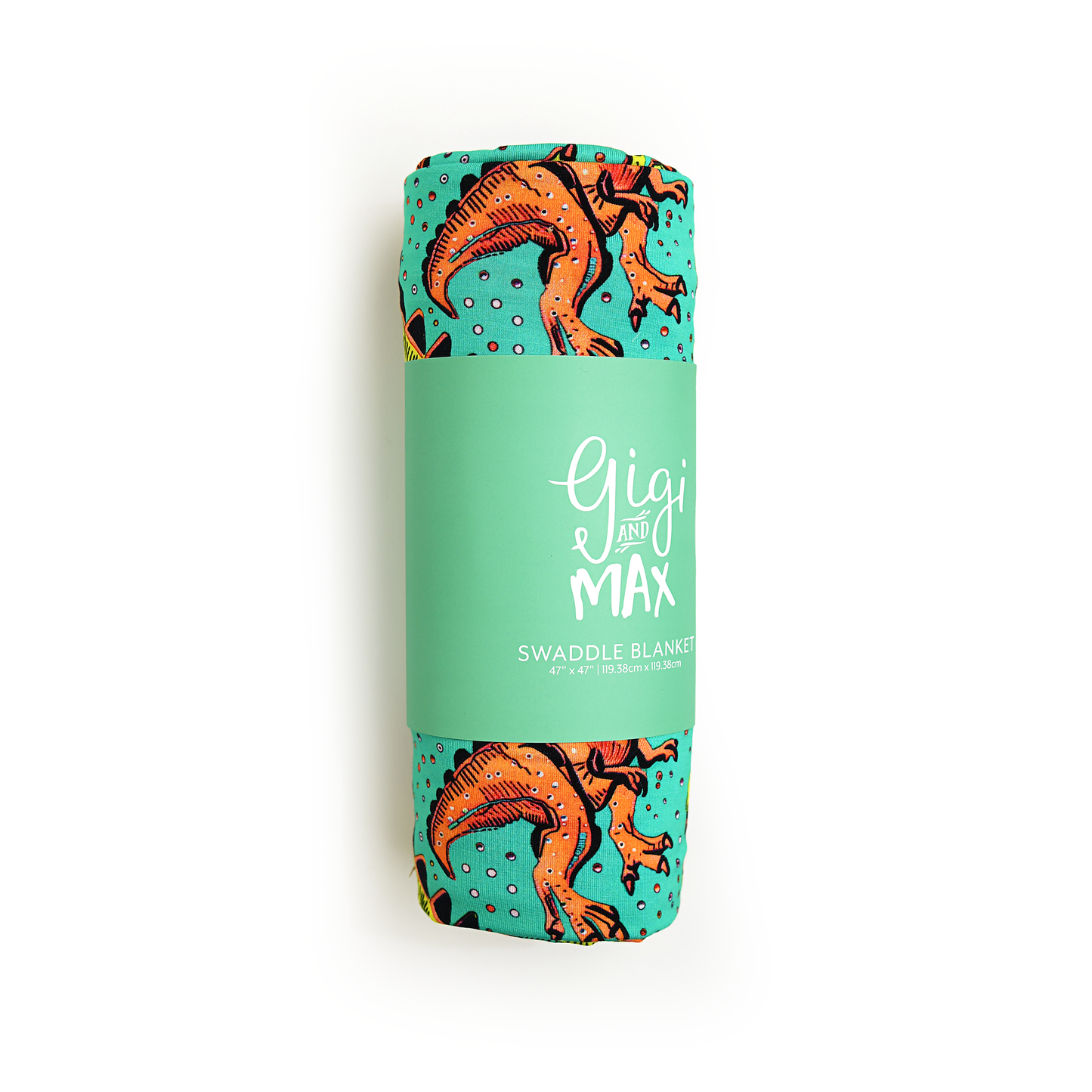 Drew Dino Swaddle Bamboo Baby Blanket
