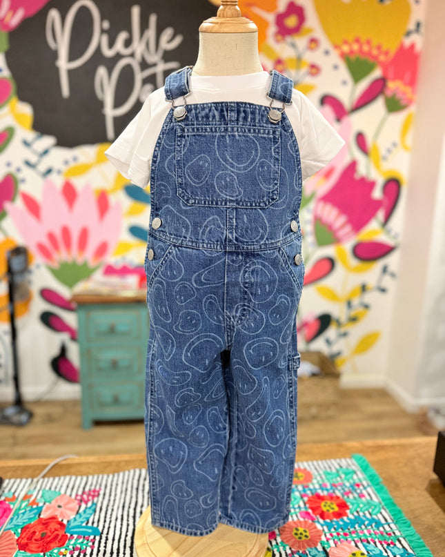 Hope Printed Denim Overalls | Denim