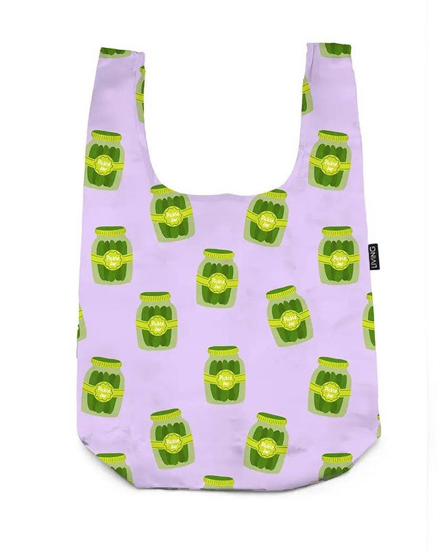 2-in-1 Bag Charm & Reusable Shopper Bag - Pickle Jar
