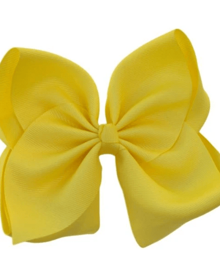 6” Solid Grosgrain Bow | Yellow