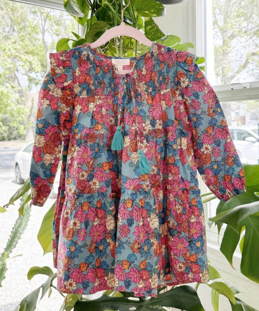 Floral Tiered Ruffle Mini Dress