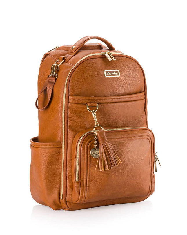 Cognac Boss Plus™ Backpack Diaper Bag