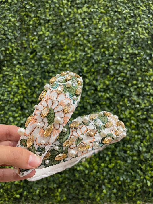 Botanical Leaf Embellished Headband