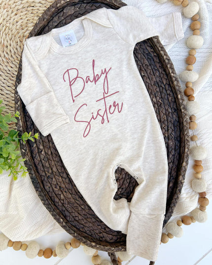 Baby Romper | Baby Sister Pink