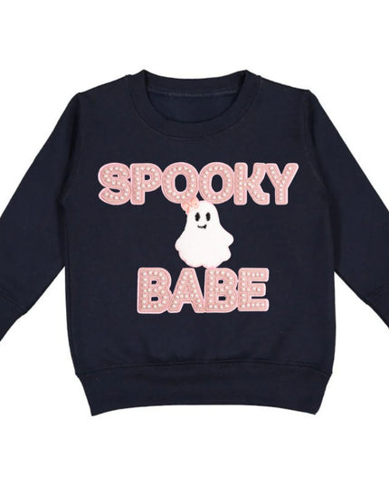 Spooky Babe Patch Halloween Sweatshirt