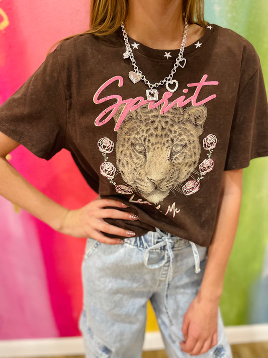 Spirit Lead Me Graphic Tee | Chocolate Brown