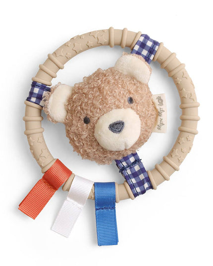 Itzy Ring Pal™ - Teething Ring with Plush Character: Red Tomato