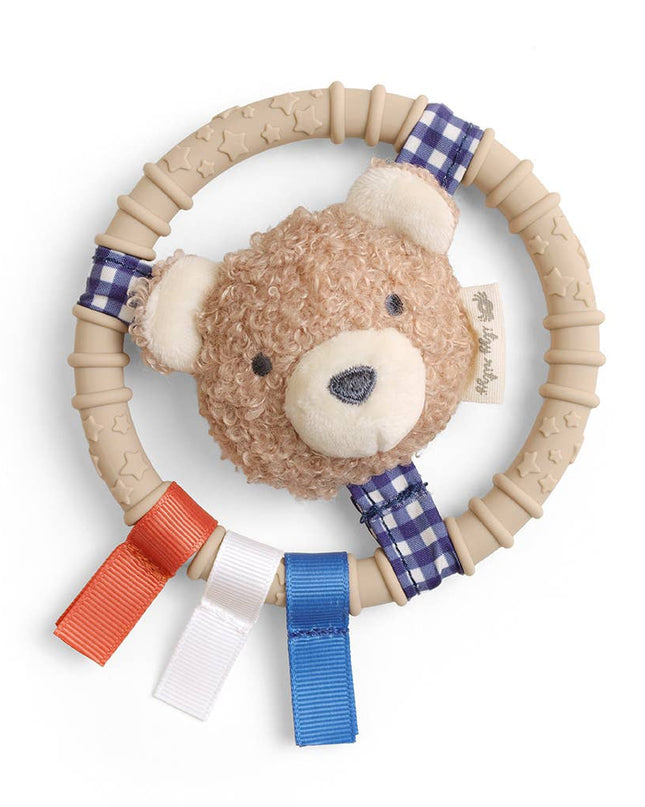 Itzy Ring Pal™ - Teething Ring with Plush Character: Red Tomato