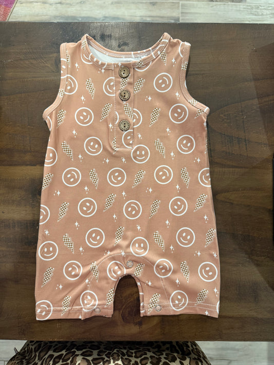 Smiles & Bolts Boy Romper