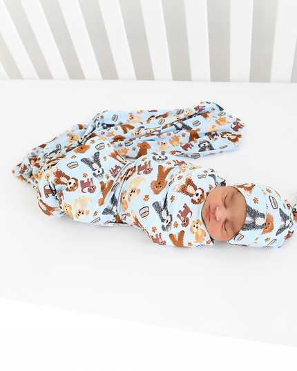 Griffin Swaddle Bamboo Baby Blanket