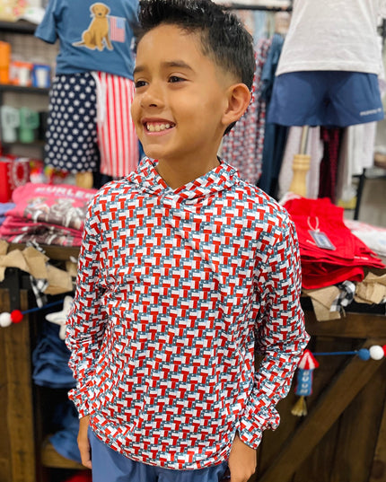 Youth Performance Hoodie | Texas Flag