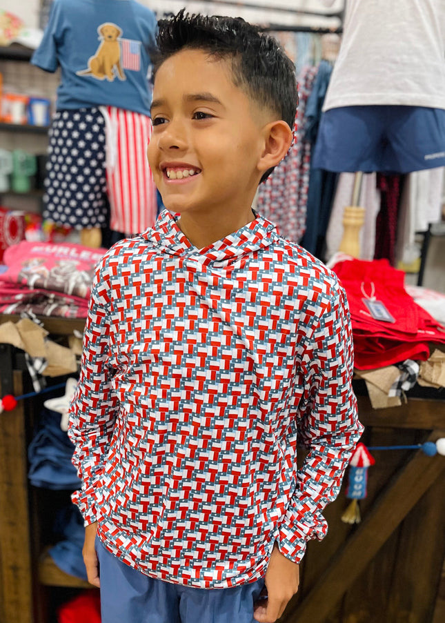 Youth Performance Hoodie | Texas Flag