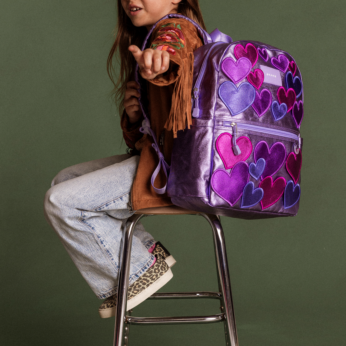 STATE Kane Backpack | 3D Hearts