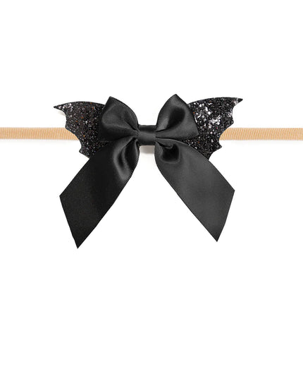 Bat Halloween Bow Baby Headband